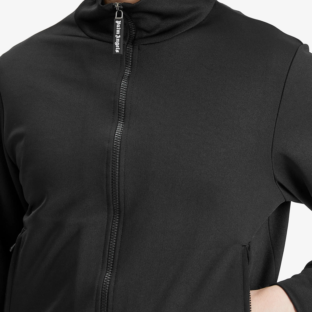 Palm Angels Men's Curved Logo Track Jacket Black